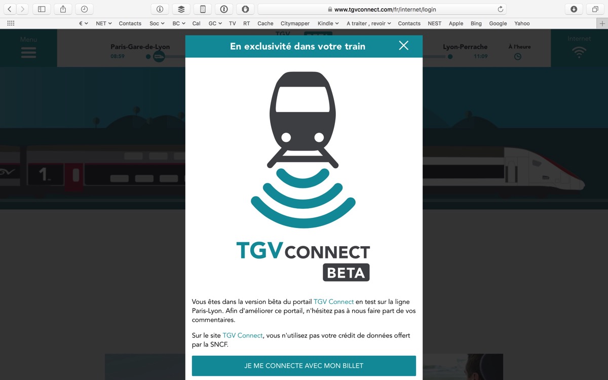 Portail TGV Connect